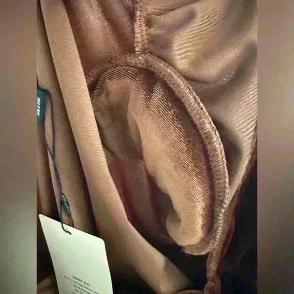 Shein Sexy Deep V-neck Ruched Velvet Bodycon Dress (213) - Picture 9 of 12